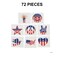 1 1/4" - 1 1/2" Bulk 72 Pc. Patriotic Paper Temporary Tattoos - 72 Pc.